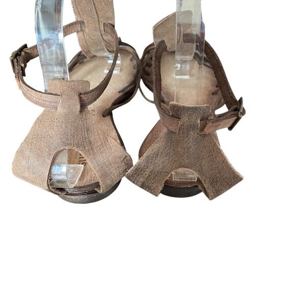Sundance Catalog NWTS Brown Leather Fisherman Strappy Flat Sandals size 40 10 - Picture 5 of 8